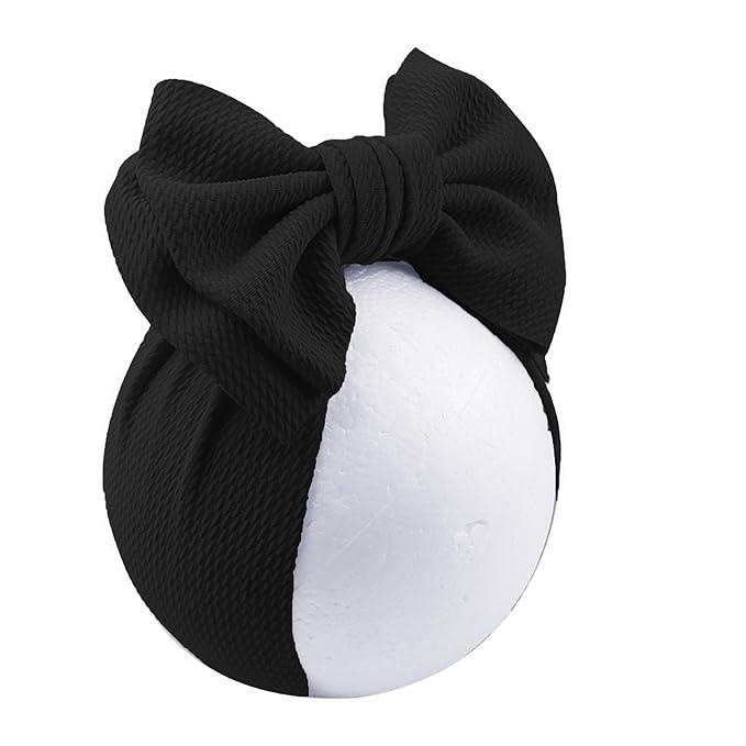 Bows for Baby Girls Headband, Newborn Bows Headbands Baby Hair Bows Hairbands Hair Accessories.(FD104) (Red Black)