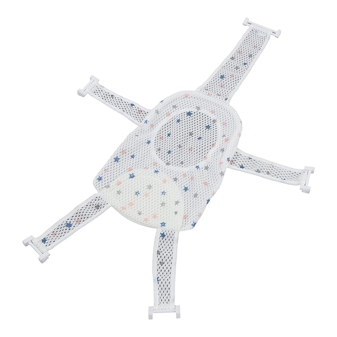 Baby Bath Seat Support Net Adjustable Versatile Infant Bathtub Sling Shower Mesh for Infant (Star)