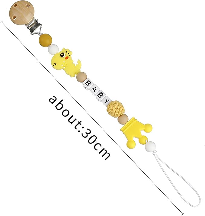 Custom Pacifier Clip with Customized Name Customized Stroller Clip Holder with Name Personalized Pacifier Holder