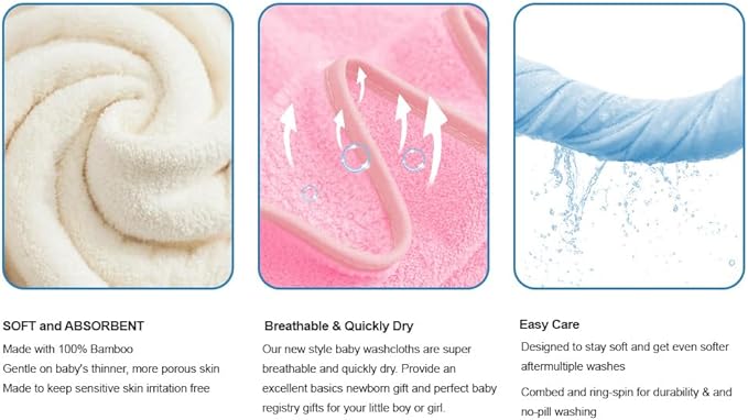 4Pack Baby Hooded Towels, Soft Absorbent Baby Towels for Newborns Toddlers, Ultra-Soft Toddler Bath Towels
