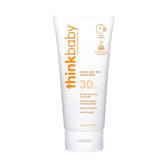 Think Sport Clear Zinc Sunscreen SPF 30, 6 FZ
