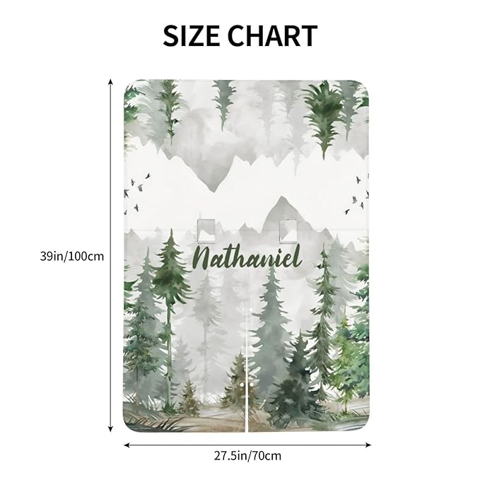 Mountain Custom Name Baby Car Seat Cover – Personalized Nursing Cover for Breastfeeding, Stroller Canopy, Privacy Infant Carseat Canopy, Soft Breathable Newborn Blanket for Boys Girls