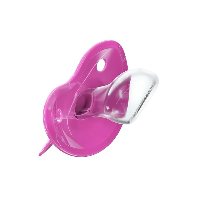 Pacifier Addict - Fixx - Jumbo Functional Adult XXL Silicone Pacifier - Size 10 - Raspberry