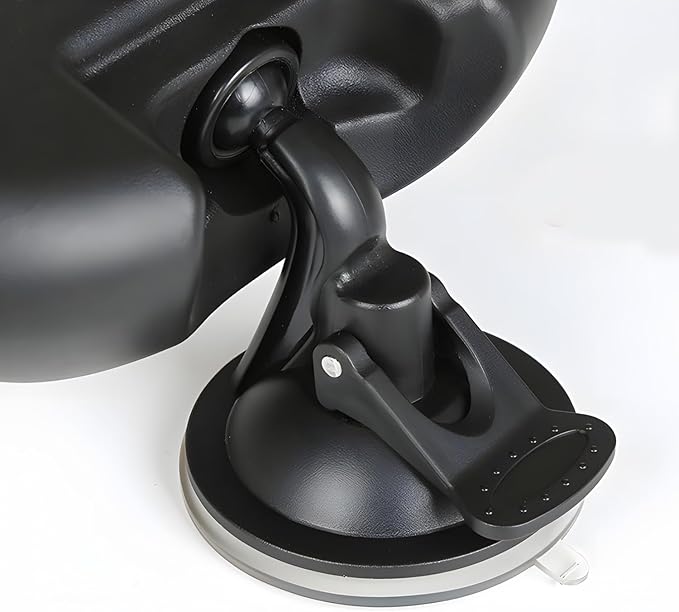 Universal Car Baby Mirror 360 Degree suction cup type Car Back Seat Baby View Mirror Adjustable Auxiliary Rear View Mirror 5.9Inch - Black