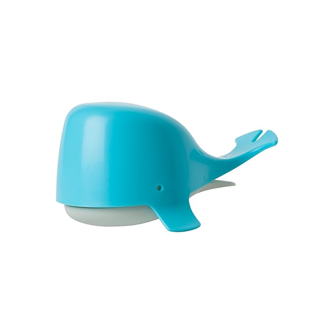 Boon Chomp Whale Bath Toy - Interactive Baby Bath Toys for Sensory Fun - Sensory Toddler Toys for Bath Time - Baby Gifts and Toddler Water Toys - Aqua - Ages 12 Months and Up
