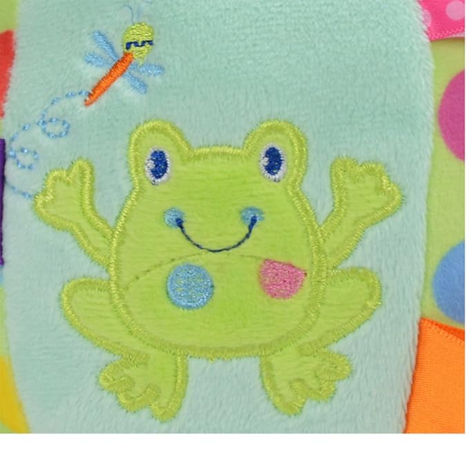 Inchant Baby Balls Soft Plush Rattle Comforter Toy - Kids Infant Early Educational Plush Tag Baby Ball for Ages 6 Months to 1, 2 Year Old boy and Girls