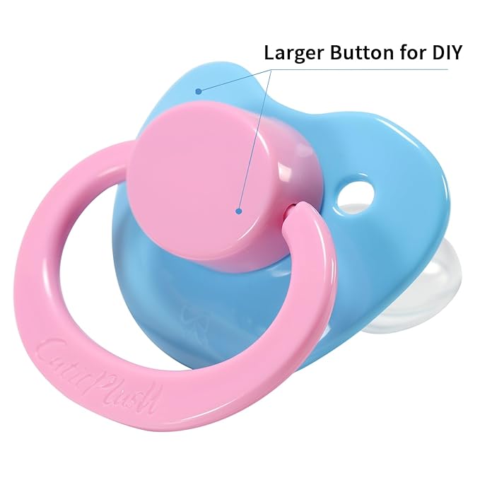 CutiePlusU Big Sized Pacifier Large Shield Red Green Blue