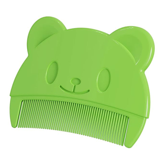 Yuly Hair Comb Fetal Head Dirt Removal Comb Toddler Bathing Comb Head Massager Combs Infant Grooming Product Infant Baby Care Kit, green