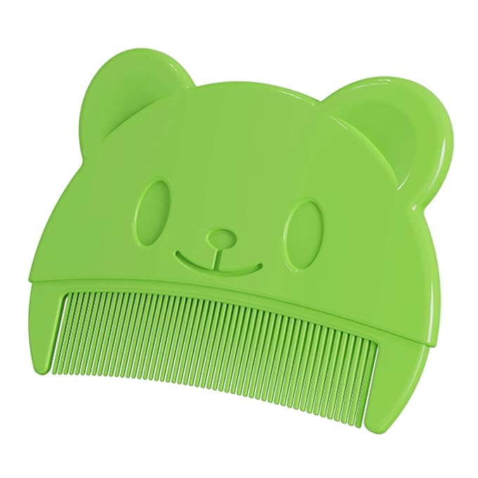 Yuly Hair Comb Fetal Head Dirt Removal Comb Toddler Bathing Comb Head Massager Combs Infant Grooming Product Infant Baby Care Kit, green