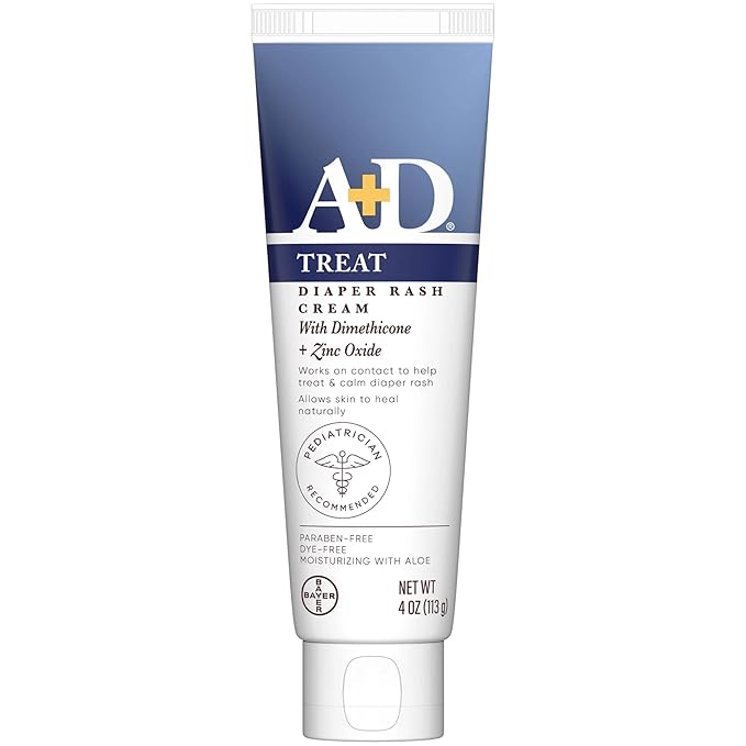Diaper Rash Cream, Dimethicone Zinc Oxide Cream, 4 oz (113 g) (Pack of 1)