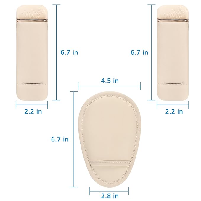 Accmor Car Seat Strap Pads Set for Baby Toddler Kids, Car Seat Strap Covers with Hip Support, Super Soft Seat Belt Covers Fits for All Car Seats, Pushchair, High Chair, Stroller