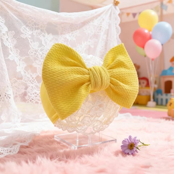 Baby Girl Headbands Nylon Bow Hair Accessories for Newborn Infants Toddlers (Y04, FZ)