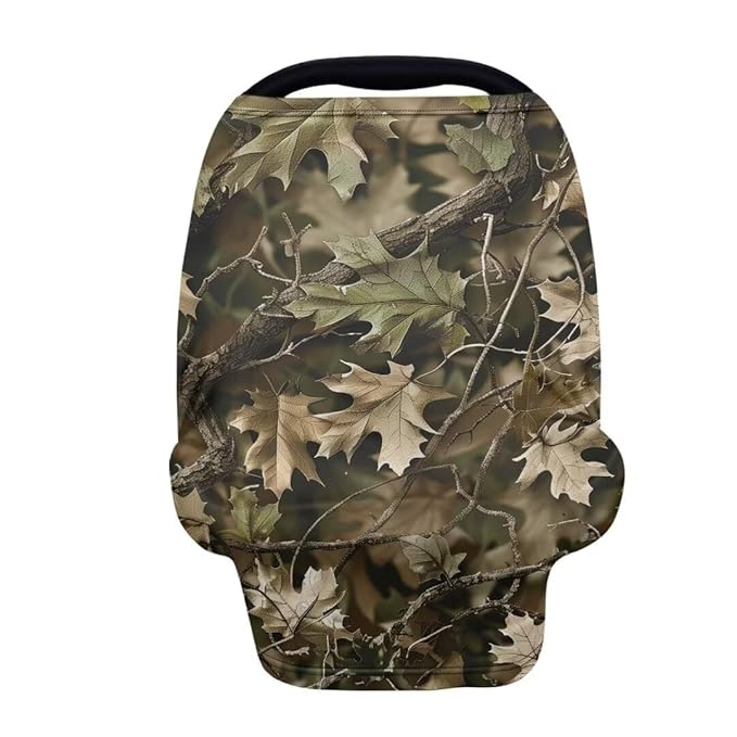 Coldinair Jungle Dead Leaf Baby Car Seat Covers for Boys or Girls,Multi-use Cover,Baby Carseat Canopy,Nursing Cover for Breastfeeding