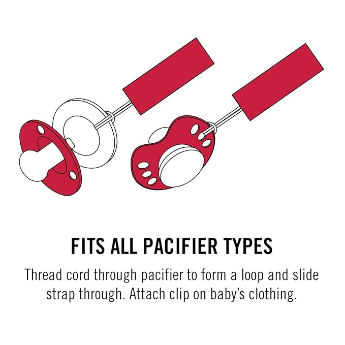 Baby Fanatic Officially Licensed Unisex Pacifier Clip 2-Pack - NFL New Orleans Saints - Officially Licensed Baby Apparel