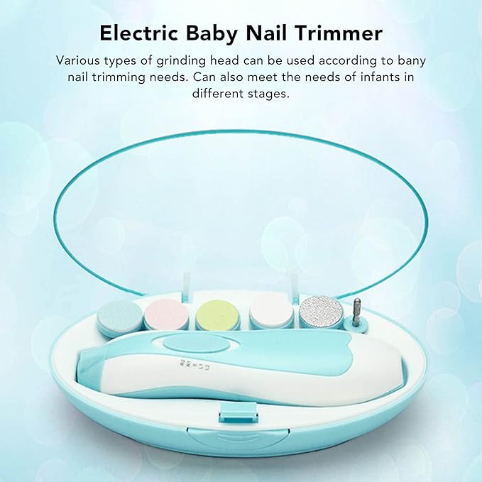 Baby Nail Clippers Baby Nail File Kit Additional Replacement Heads Newborn Toddler Toes and Fingernails Trim and Polis