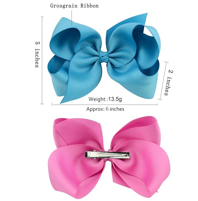Girl Bows Hair Clip Big Hair Bows Clips for Little Girl Hair Accessories 40 Colors