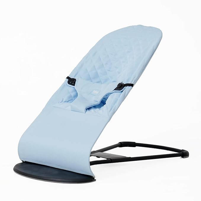 Fabric seat for Bouncer Belltop Compatible with BabyBjörn Bouncer: Soft & Bliss. Cover for Baby Bouncer (seat): Hypoallergenic & Breathable. Seat for Baby Swing: Ergonomic (Soft Blue)