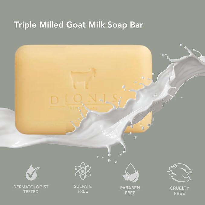 Dionis Goat Milk Water Flowers & Sea Salt Hydrating Bar Soap 6 oz (Pack of 1)