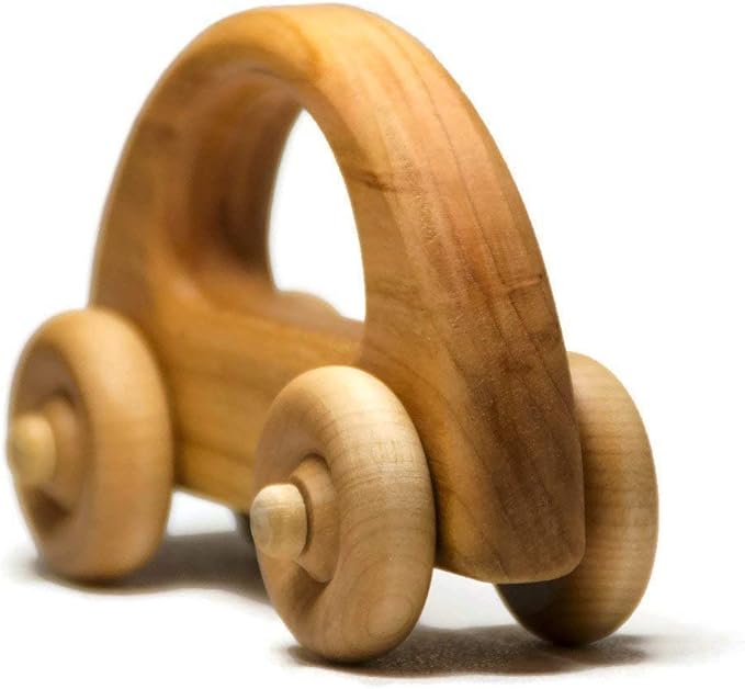 Wooden Toy Car – Handmade Natural Wood Push Car for Toddlers & Kids, Classic Gift Toy for Everyday Play