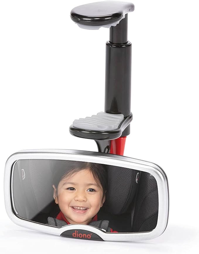 Diono Baby Car Mirror 4 Pack, Safety Mirror for Rear Facing Infant, Adjustable with Wide Crystal Clear View