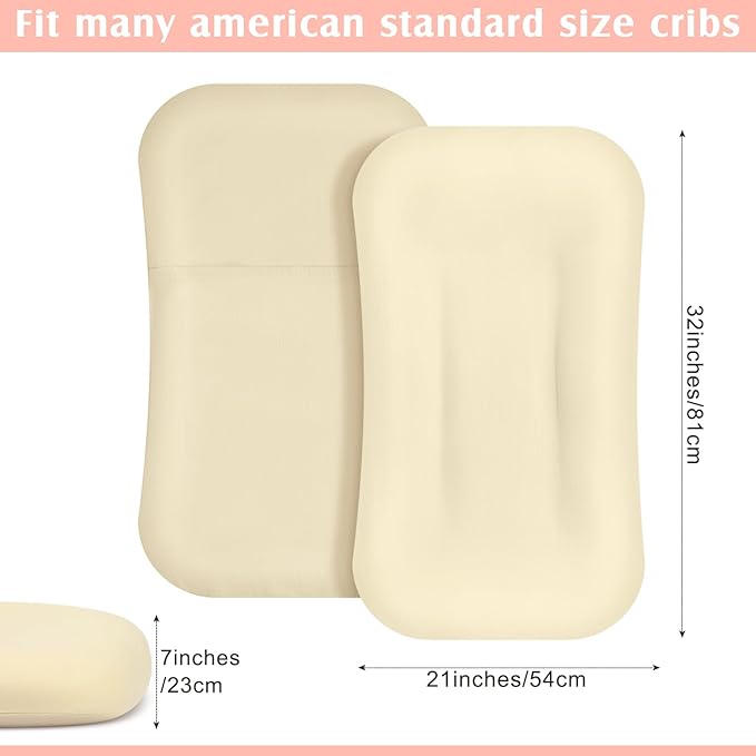 Newwiee Muslin Baby Lounger Cover 3 Pack Organic Cotton Removable Lounger Cover Soft and Breathable Nest Replacement Baby Slipcover for Newborn Infant Boys Girls(Pink, White, Beige,Floral)