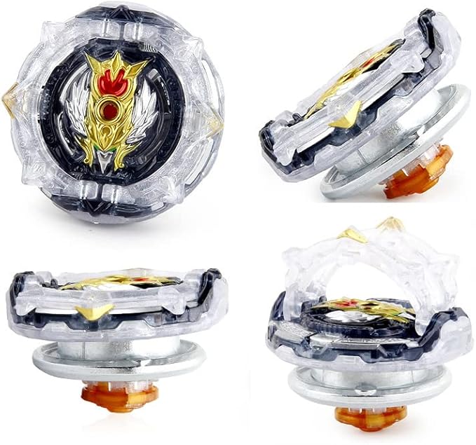 MUSTYBELT Battling Top Burst Gyro Toy Set Toy Gift for Children Boys Ages 6 8 10 12+ Combat Battling Game 12 Burst Spinning Tops 2 Two Way Launchers Grip Starter (BOZE-B8)