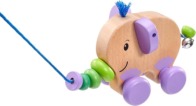 Selecta 52101 TITA Wooden Pull and Pull Toy 14 cm Elephant Design