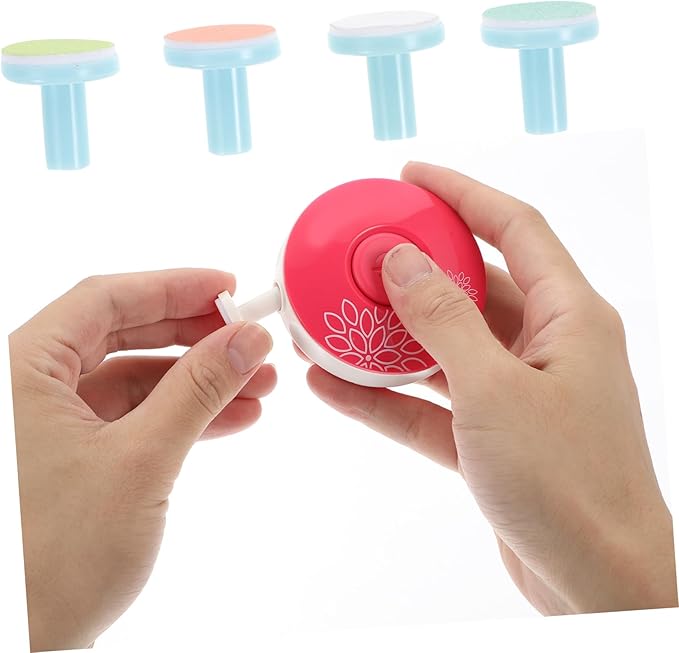 Nail Drill Replacement 8Pcs Nail File Replacement Pads Polish Disc (Random Color)