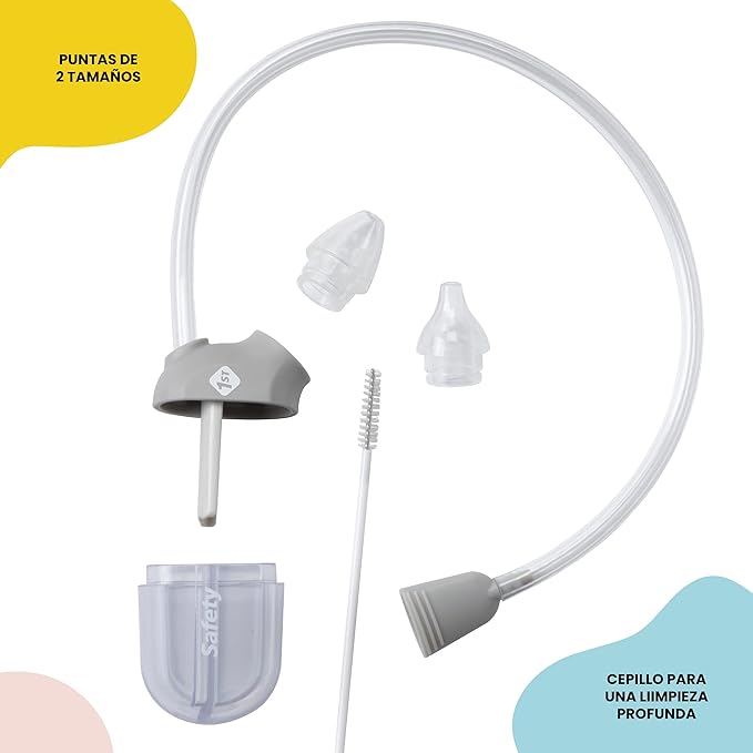 Safety 1st BoogEase Nasal Aspirator, Grey (Pack of 2)