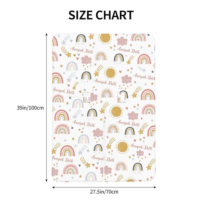 Personalized Baby Car Seat Canopy for Baby Girls, Custom Name Colorful Rainbow Baby Car Seat Covers for Babies, Opening Minky Nursing Breastfeeding Cover for Infant, Carseat Canopies for Newborn
