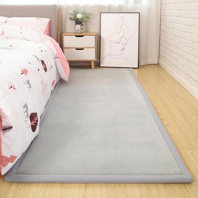 Play Crawling mat for Nursery Baby, Extra Soft Activity Floor Mat for Kids Playroom Bedroom-grey-200 * 280cm