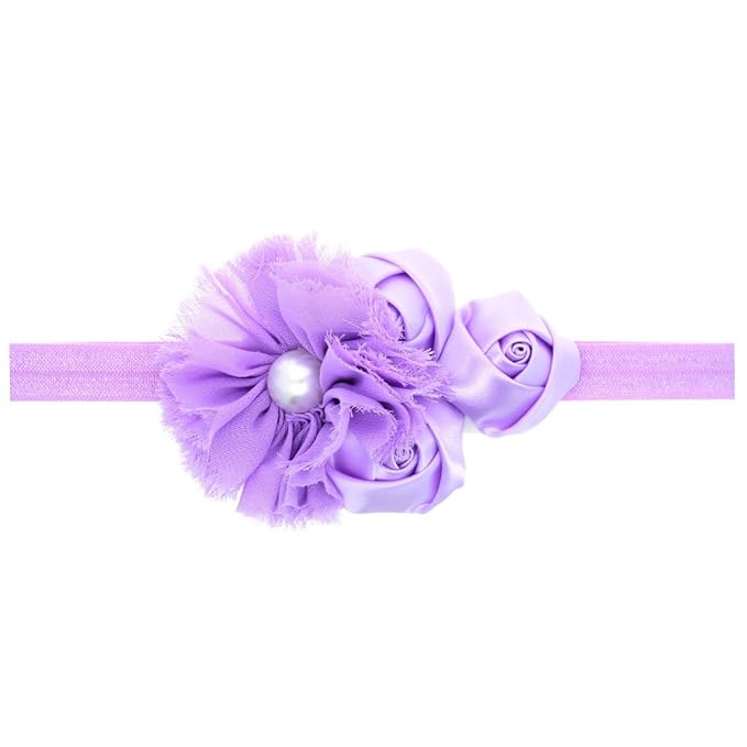 Baby Girl Headbands with Bows.(FD88) (Lavender Purple 2)