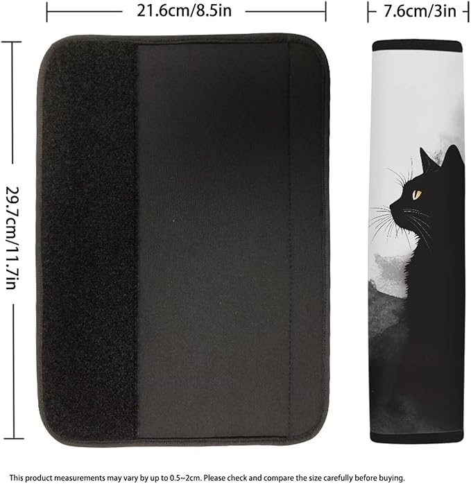 Car Seat Belt Pads Black Cat Automotive Seat Belt Pads Seat Belt Neck Protector Seat Belt Shoulder Pads Car Seat Belt Cover 2 Pack Seat Belt Cover Auto Seat Belt Cover Seatbelt Shoulder Pad