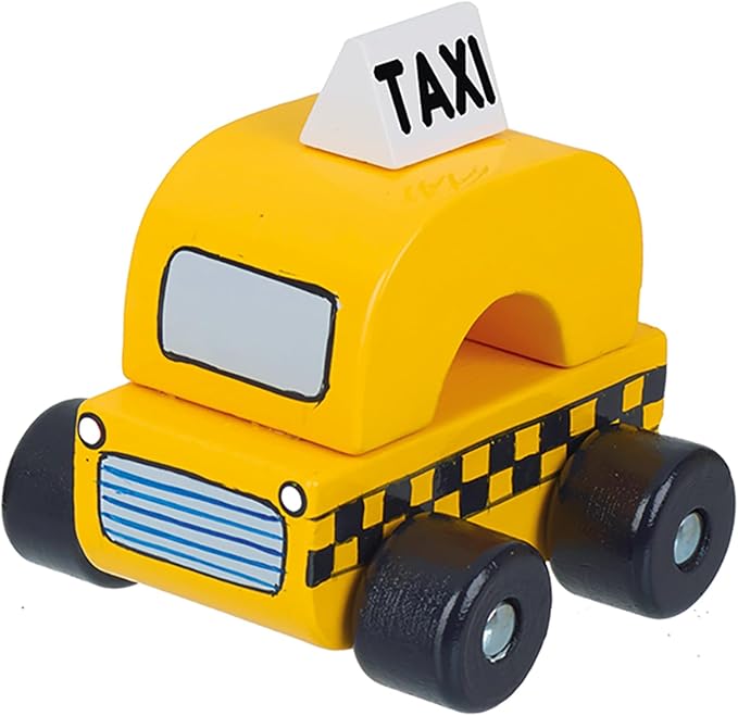 Orange Tree Toys New York Vehicles | Hand Painted Colorful Wooden Toy for Toddlers Age 12m+, Sustainably Made, Set of 3