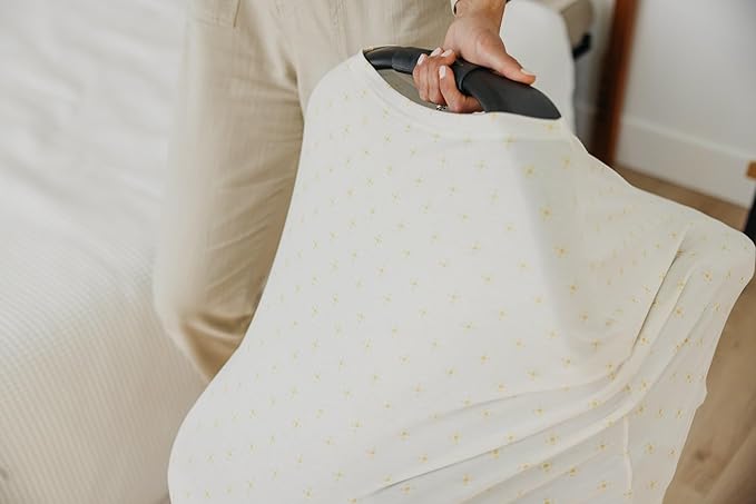 Copper Pearl Multi-Use Cover: Car Seat Covers, Nursing Cover, and Stroller Cover for Sun - Stretchy Fabric, All-Season Use, Stylish Designs, Easy Access for Moms - Santa Fe