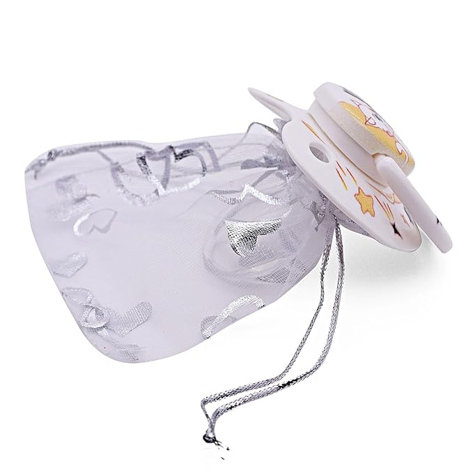 Adult Pacifier for Anxiety: Cute Paci Large Shield for Sleep - Handle Binky with Pacifier Holder Clips