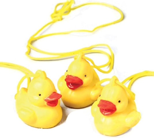 Classic Yellow Rubber Duck Duckie Necklaces