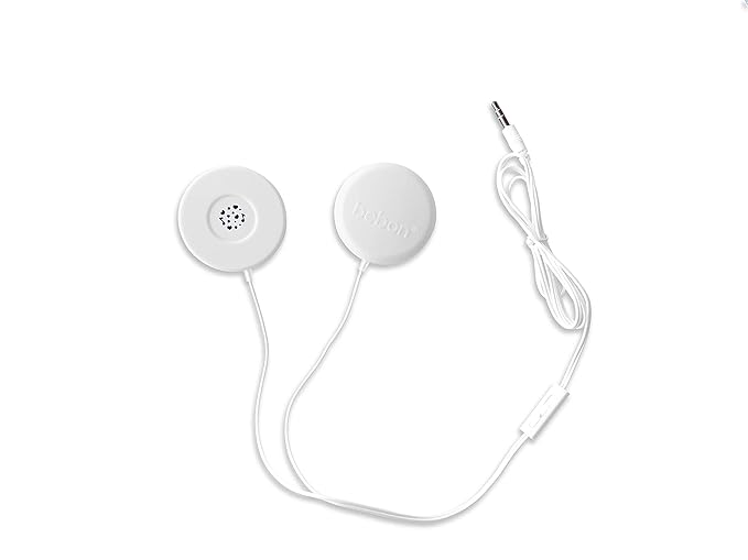 Baby-Bump Headphones – Plays and Shares Music, Sound and Voices to the Womb – Premium Baby Bump Speaker System – Including bebon Tunes APP (iOS and Android) (_White)