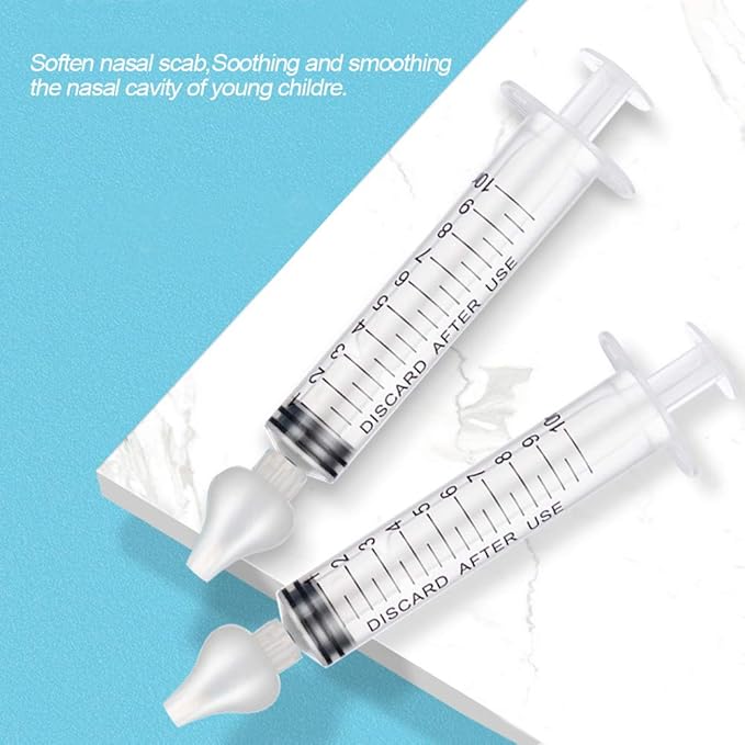Gegong Professional Baby Nasal Irrigator Portable Infant Nose Cleaner Rinsing Device Fast All Natural Relief-Nasal Irrigation/Nasal Spray/Nasal Hygiene (4 Pieces)