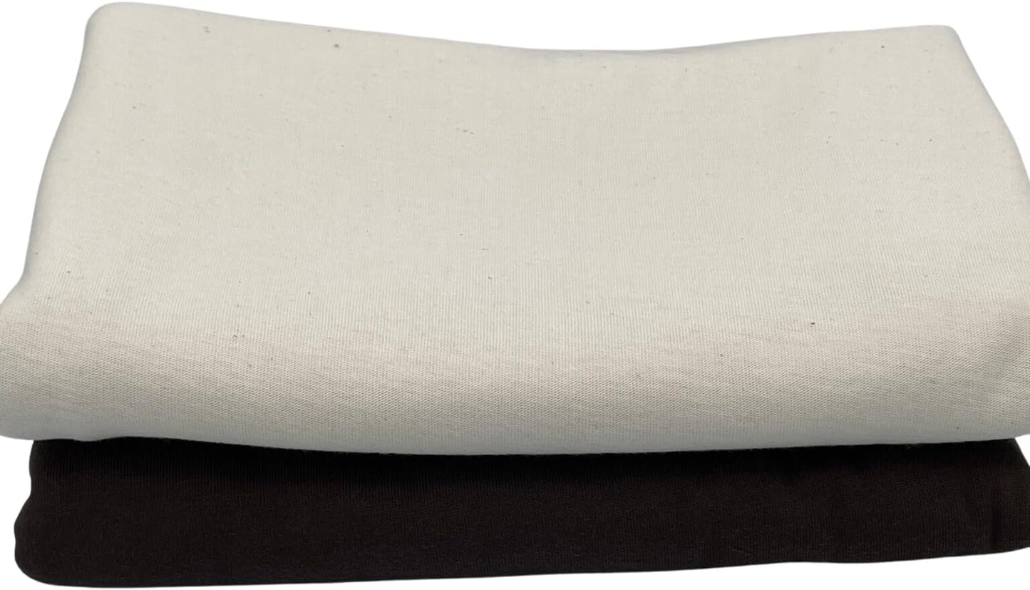 Pack N Play Sheets Fitted 24 x 42, Compatible with BabyBjorn, Guava Lotus and Similar - 100% Jersey Cotton - Soft, Durable & Hypoallergenic, 2-Pack, Cream & Brown, by SheetWorld, Made in USA