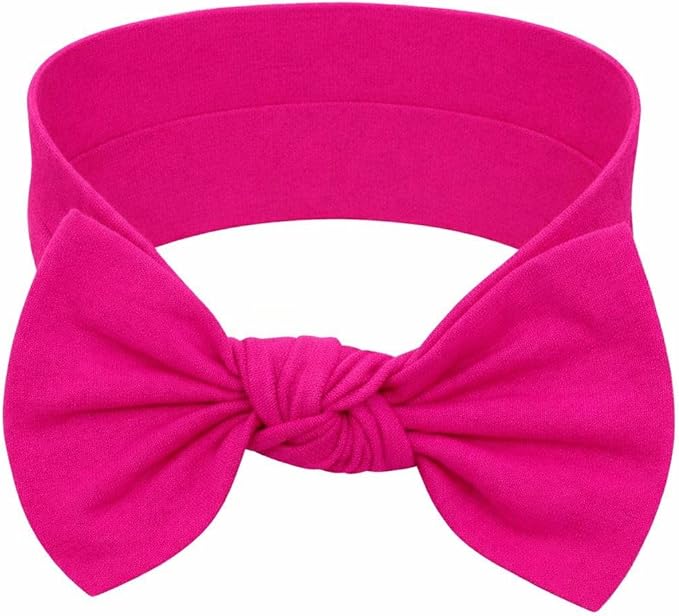 Baby Girl Headbands-Infant,Toddler Cotton Handmade Hairbands with Bows Child Hair Accessories