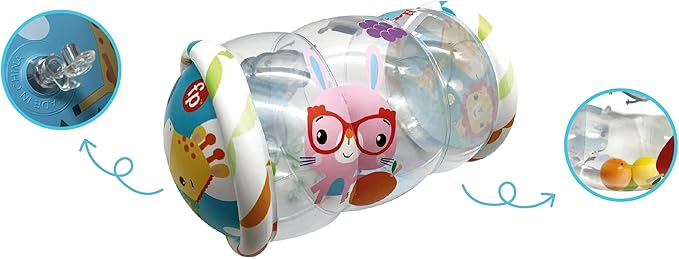 Fisher Price-Baby Roller-Inflatable Baby Roller, Size 48 x 44 x 25 cm (Deqube 920D00179)