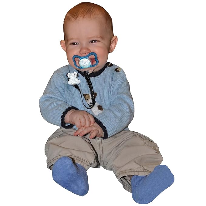 Baby Buddy Pacifier Clip Holder, Newborn Essential with Universal Fit for All Binky and Teether Brands, Ages 4+ Months, Multicolor, 1 Pack
