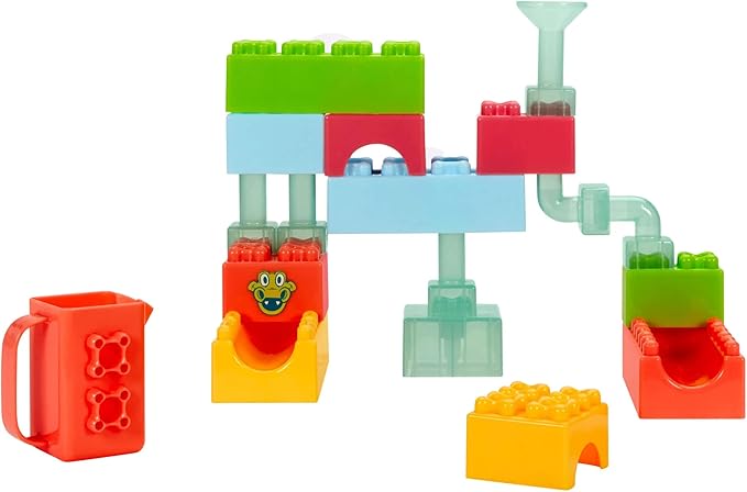 Baby Builders - Splash Blocks First Blocks for Babies and Toddlers, Easy to Connect, Bath Toy, Water Play