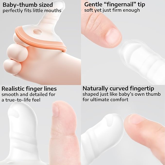 Garkoko 4-Pack Baby Pacifier Set with Clip & Case, Soothing Infant Pacifier 0–18 Months, Non-Contact Shield, Balanced Silicone Nipple, BPA-Free Food-Grade Silicone