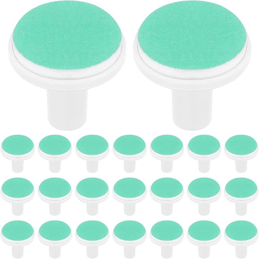 Healeved Baby Electric Nail File Replacement Pads 24 Pcs Sandpaper Grinding Heads for Infant Toddler Nail Trimmer Compatible with Most Electric Files