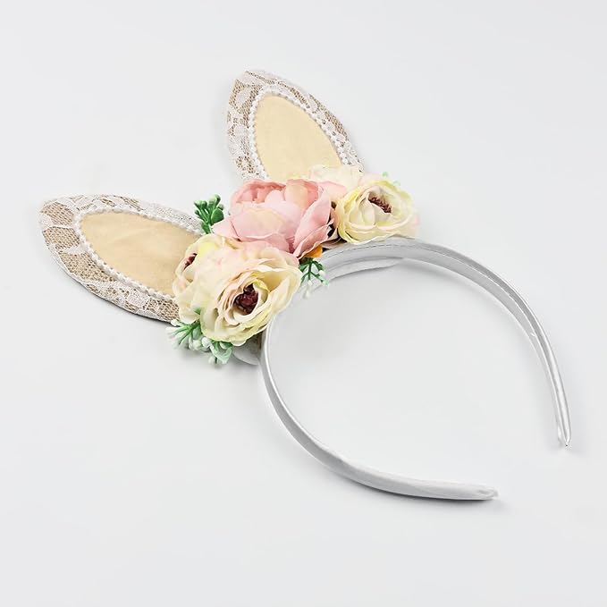Children Easter Bunny Ears Headband Long Ear Hairband for Baby Girls Infant Toddlers Kids