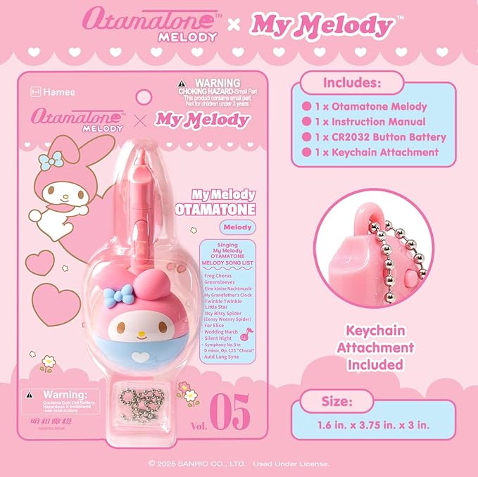 Otamatone Melody Hello Kitty and Friends Electronic Portable Music Instrument/Synthesizer Toy from Japan by Maywa Denki [English Instructions] - My Melody
