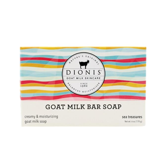 Dionis Goat Milk Sea Treasures Moisturizing Bar Soap with Ocean Breeze & Floral Essence 6 oz (Pack of 1)