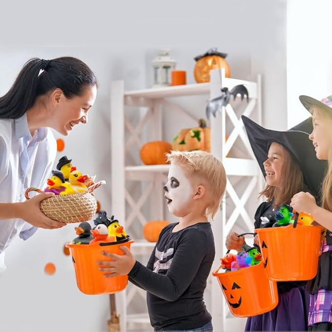 27 Pcs Halloween Party Favors Rubber Ducks,Baby Showers Accessories Bath Toys for Kids Halloween Decorations Trick or Treat Supplies Goodie Bag Fillers(Halloween)
